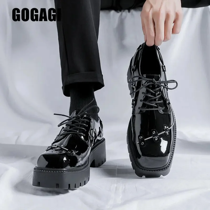 

Men Leather Casual Shoes Fashion Moccasins Unisex Business Men's Luxury Designers Shoes British Driving Shoes calzado hombre