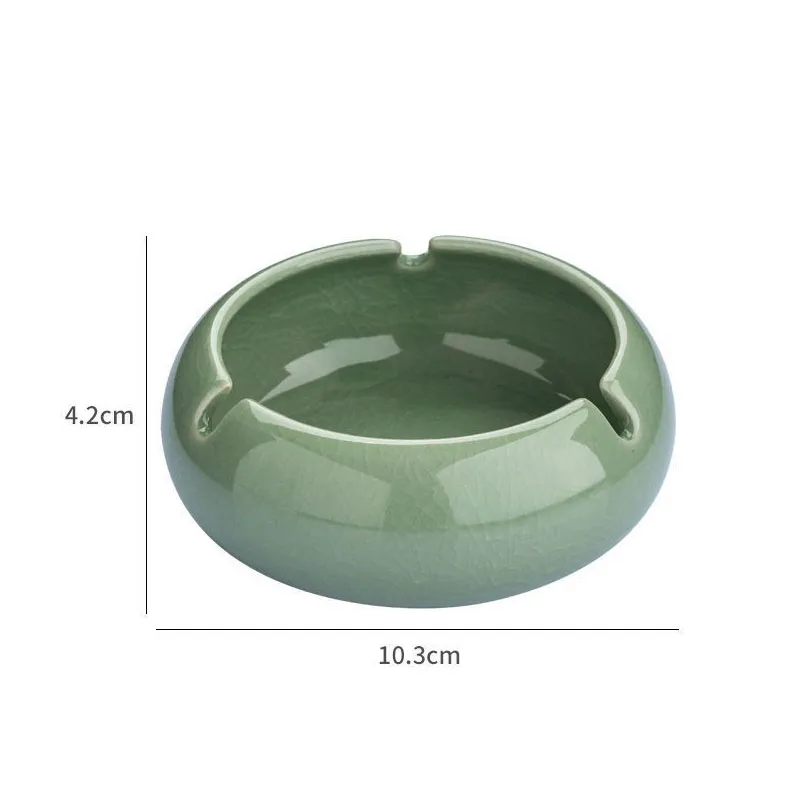 Ceramic Ashtray Creative Ceramic Ashtray Handmade Ice Crack Decorative Modern Hotel Ash Tray Living Room Desktop Simple Ashtrays Home Decoration