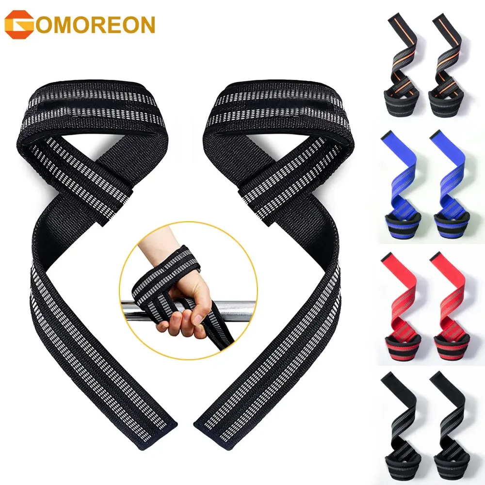 

1Pair Lifting Wrist Straps for Weightlifting - Power Cotton Weight Lifting Wrist Wraps to Lift Heavier with a Silicone Grip