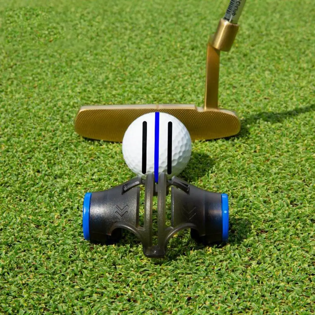 Golf Ball Marker 360-degree Rotation Golf Ball Triple Line Marker Tool Alignment Stencil Portable Accessories