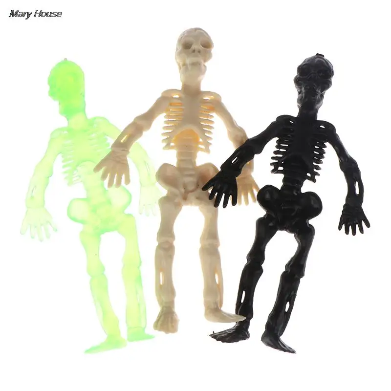 

5Pcs Skull Doll PVC Skeleton Zombie Toy Halloween Horror Themed Party Decor Toy