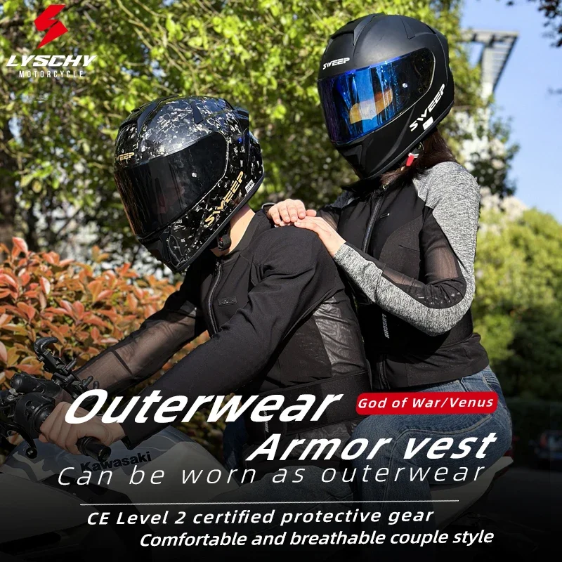 LYSCHY 오토바이 갑옷 재킷 남자 여자 여름 통기성 모토 크로스 바디 갑옷 레이싱 재킷 7Pcs 수호자 기어 모토 의류