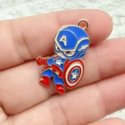 Set of 10 Colorful Cartoon Anime Charms for DIY Jewelry and Accessories (Multicolor)
