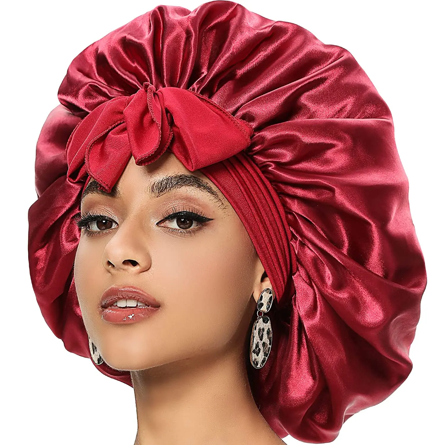 Reversible Satin Edge Wrap Bonnet