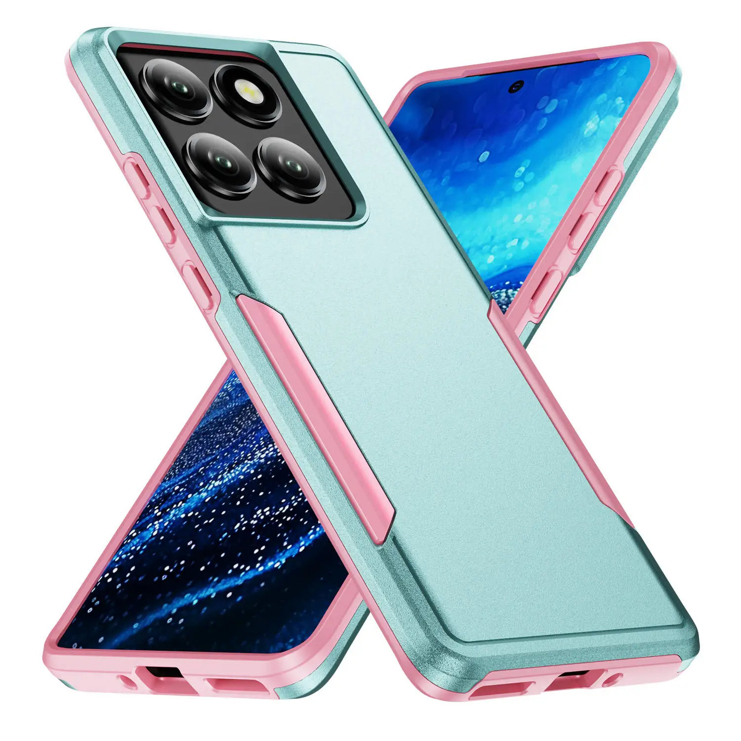 Durable Armor Shockproof Case with Hard PC+TPU Protection