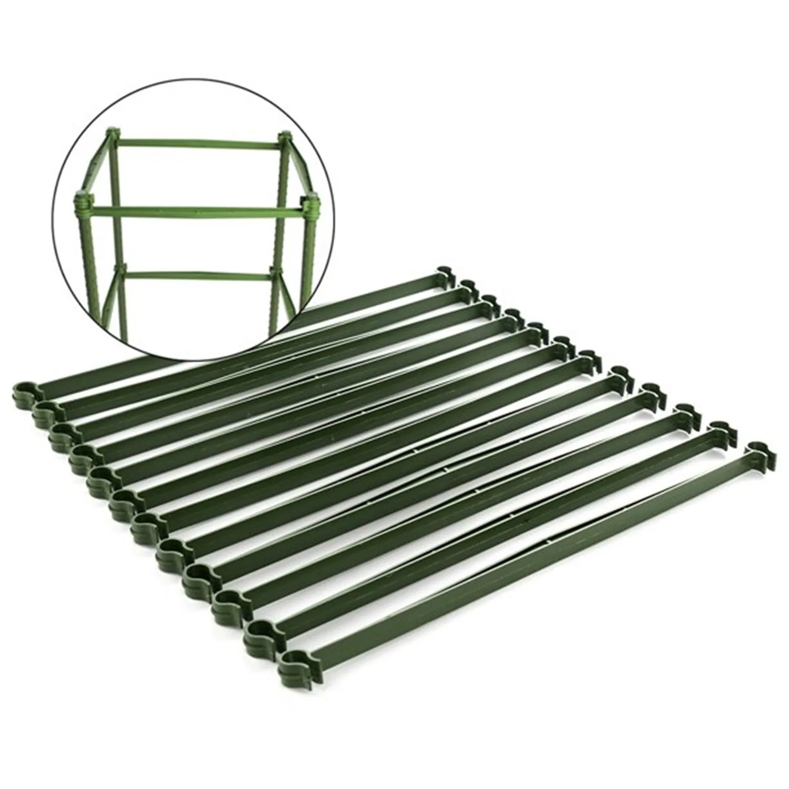 12 Pcs Garden Vegetables Stakes For Plant Cage Support Tomato Cage For Vertical Climbing Plants 11mm Stake