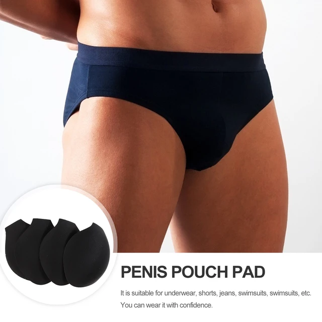 Jockstraps masculino Bulge Pad Enhancer Cup, bolsa de esponja