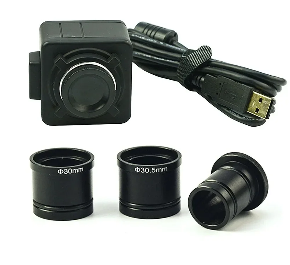 Libero Su Disco 5Mp Hd 1/2. 5 "True Color Cmos Microscopio Digitale Usb Video Camera Oculare Elettronico + C-Mount Adapter Adaptador