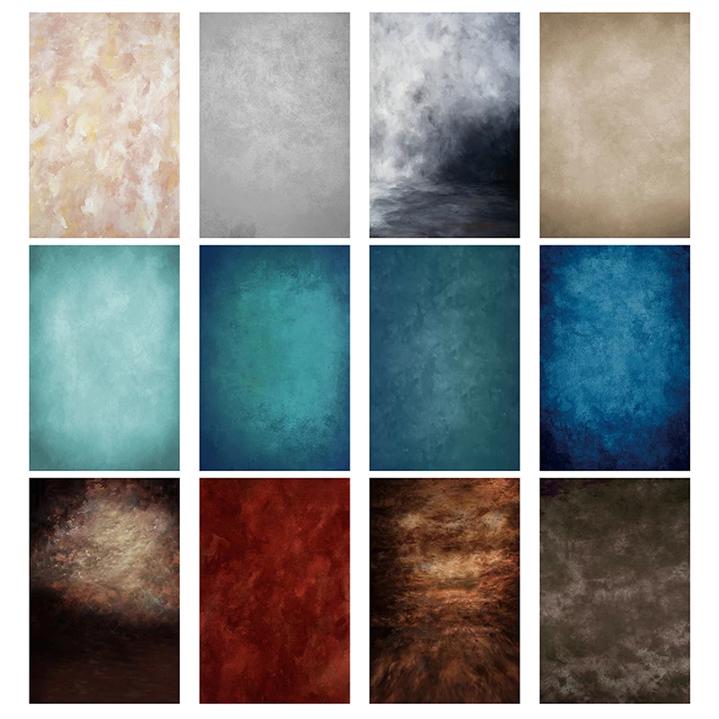 Photo Backdrops 3x5ft/5x7ft Blue Pattern Tie Dye Vintage Photo Vinyl Non-Woven Fabric Mixed Background Props
