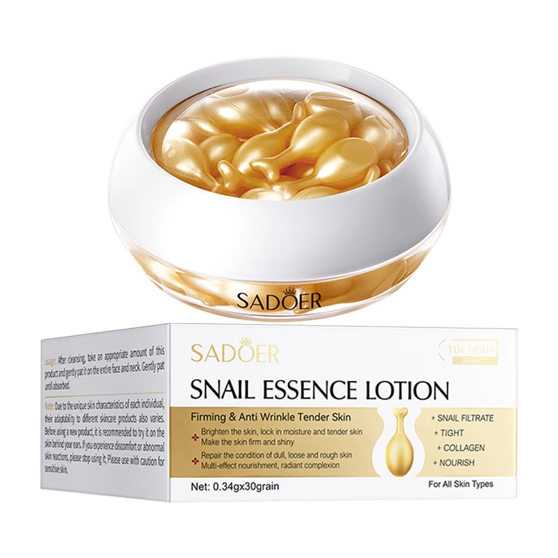 30pcs SADOER Sanil Face Serum Capsule Facial Hydrating Brightening Firming Essence Beauty Skin Care Products