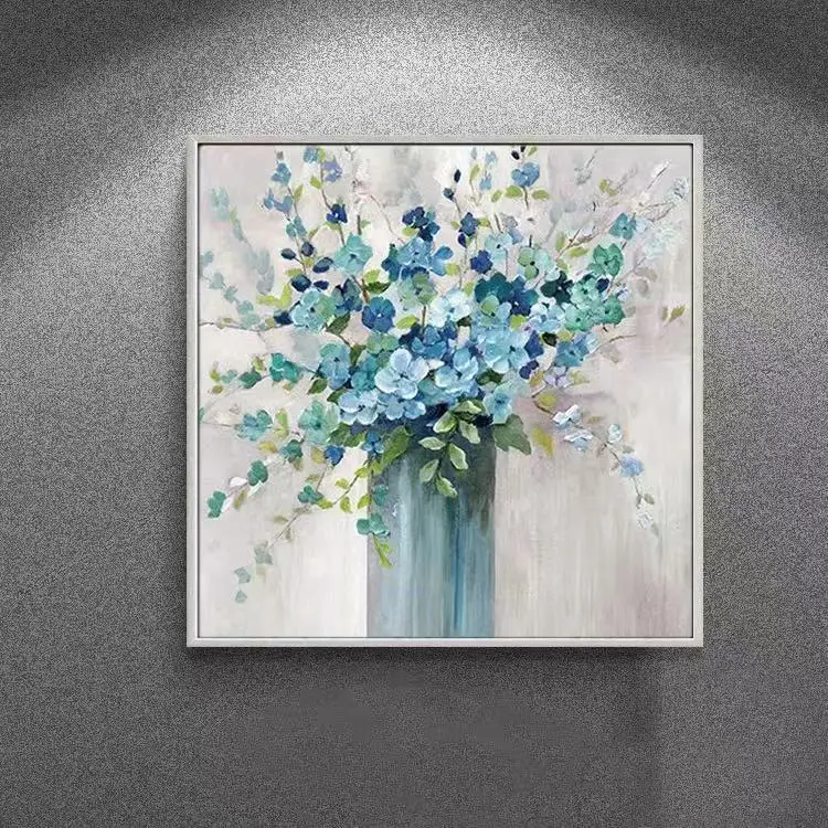 Abstraktes Baum Gemälde – Handgemaltes Ölbild Auf Leinwand, 75x150 Cm, Moderne Wald Wandkunst