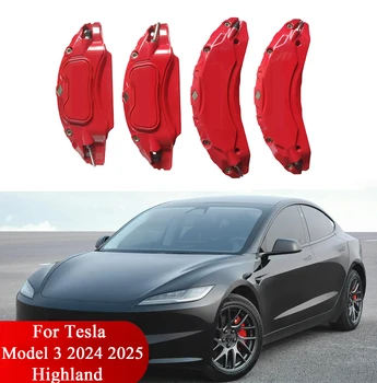 Tesla Model 3 Highland Brake Caliper Covers 2024 to 2026 Aluminum Set with Decals