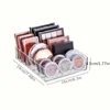 Clear 7-Compartment Plastic Makeup Organizer - Cosmetic Storage Tray for Bathroom Essentials, Lipstick & Eyeshadow Holder 3