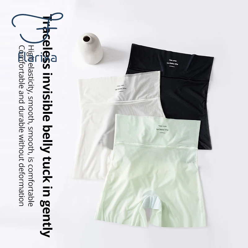 Ice Silk Safety Pants High Waist Underwear for Women