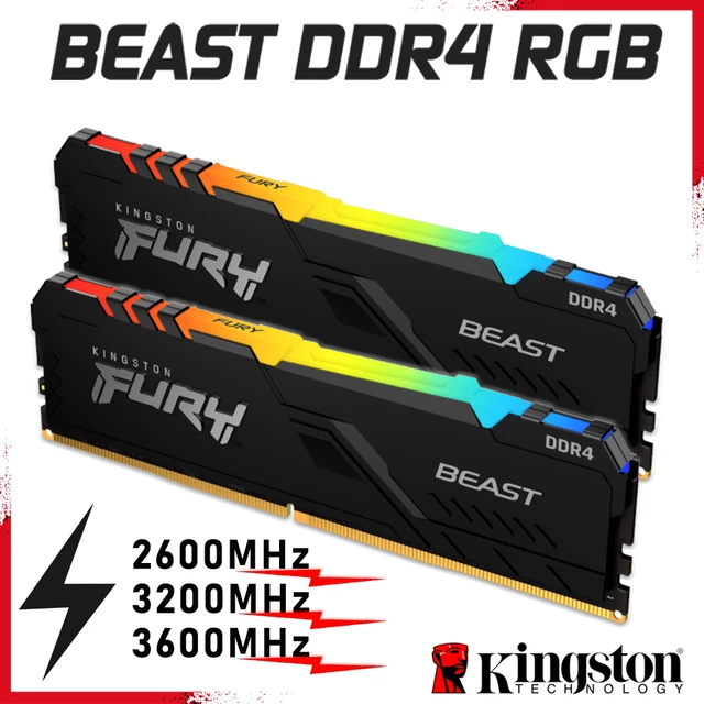 KINGSTON FURY Beast RGB 16Go (2 X 8Go) DDR4 3200 MHZ CL16