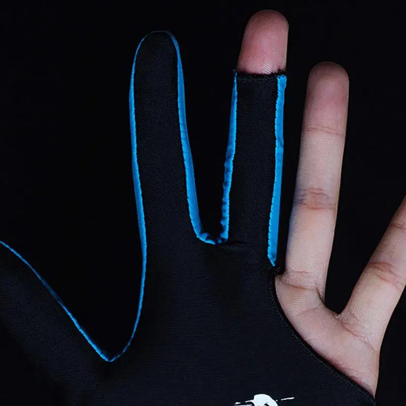 Predator Pool Gloves Billiards Glove Left right Adjustable Breathable Anti Slip Elastic 3 Finger Double Stitched Billiard Gloves