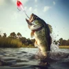 5pcs Whopper Popper Fishing Lures with Rotating Tail Artificial Bait Floating Wobblers Fishing Bait for Trout Bass Black Fish 4