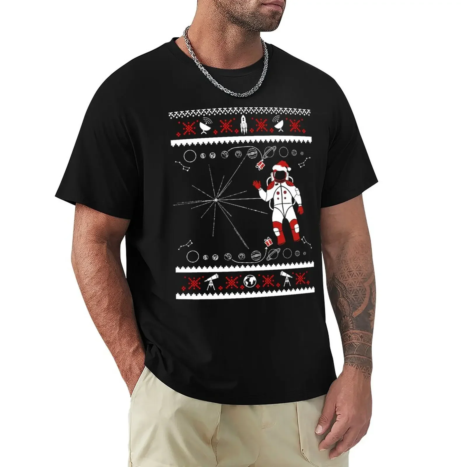 

Space Ugly Christmas Sweater T-Shirt funnys vintage kawaii clothes clothes for men