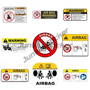 Adesivi per auto con avviso airbag, in vinile, personalizzati per caravan, camper, JDM, furgoni, graffiti, cartoni animati, impermeabili, decorativi