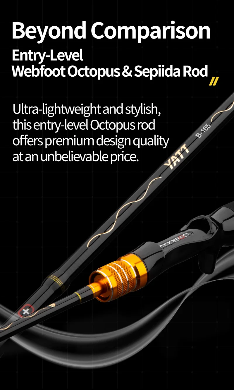 Webfoot Octopus Tintenfisch Angelrute Boot Casting Rod – Detail 17