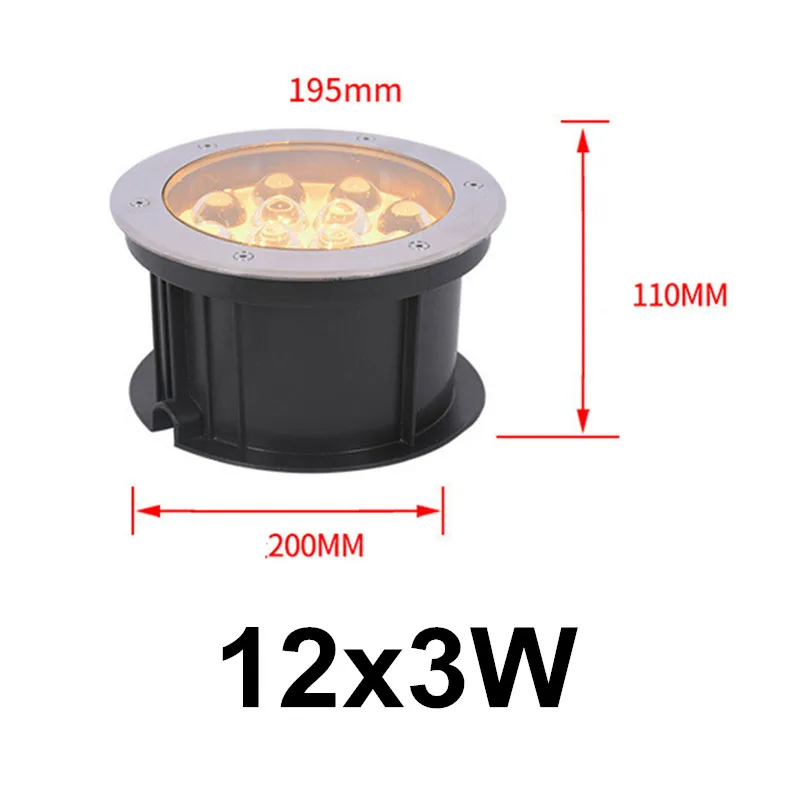 Wall Washer Recessed Buried Lights Outdoor Waterproof Colorful Spotlights Plaza Villa Column Floodlight 36w Wall Mounted Lamp