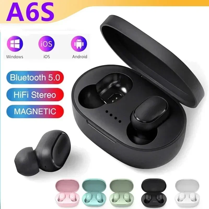 Tws A6S Auricolare Auricolari Wireless Cuffie Bluetooth Sport Stereo Fone Auricolari Bluetooth Per Xiaomi Huawei