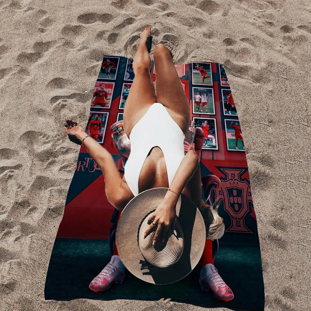C-Cristiano R-Ronaldo CR7 Bath Towel Microfiber Soft Water Absorbing Breathable For Girl Kids Decorative Cartoon Beach Towel 4