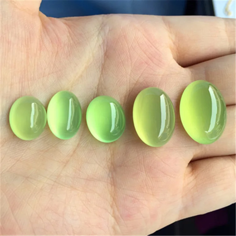 Wholesale 4pcs/pack Natural Light Green Agate Carnelian