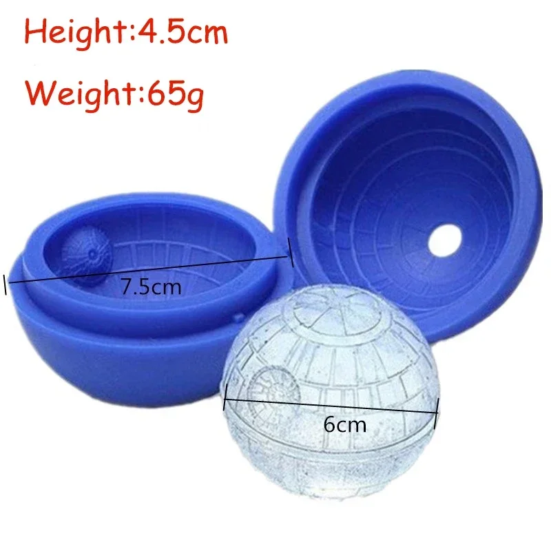Silicone Whiskey round Ice Cube Maker Quick Freezer Spherical Ice Mold Tray for Home Bar Ice Cream Making