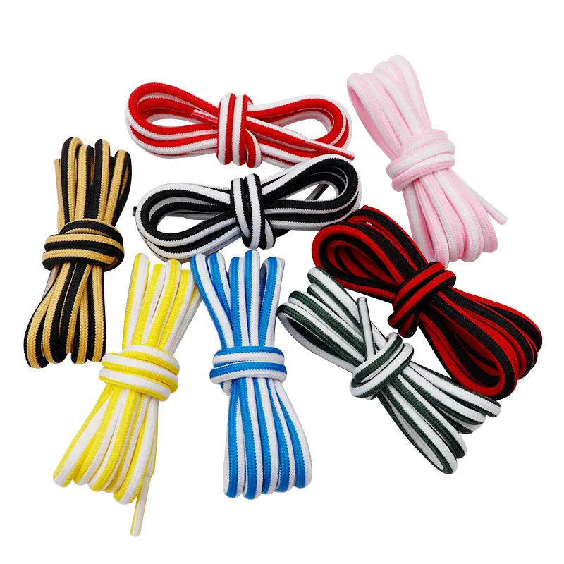 8 Colors Casual Hood Jump Drawstring Two-tone Round Shoelaces 5mm Diameter Laces Customization and Personalization Free Shipping