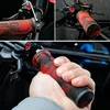Bicycle Handlebar Grips TPR Anti-Skid MTB Road Bike Handle End Grips Shockproof Aluminum Lock Ring MTB Cuffs Mountain Bike Part 2