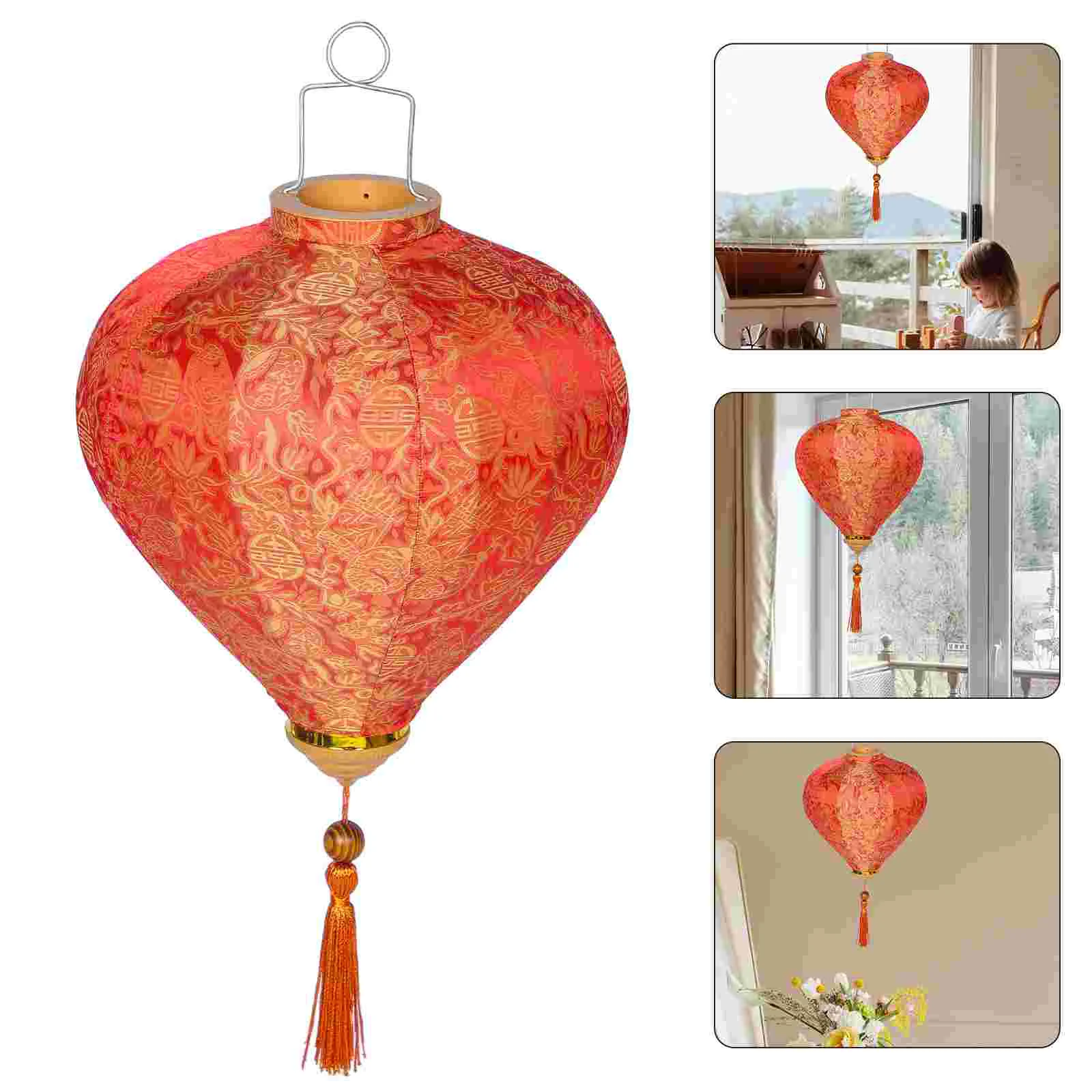 

Chrismas Decor Garden Lantern Flower Christmas Chinese Lanterns Metal Japanese Hanging Paper