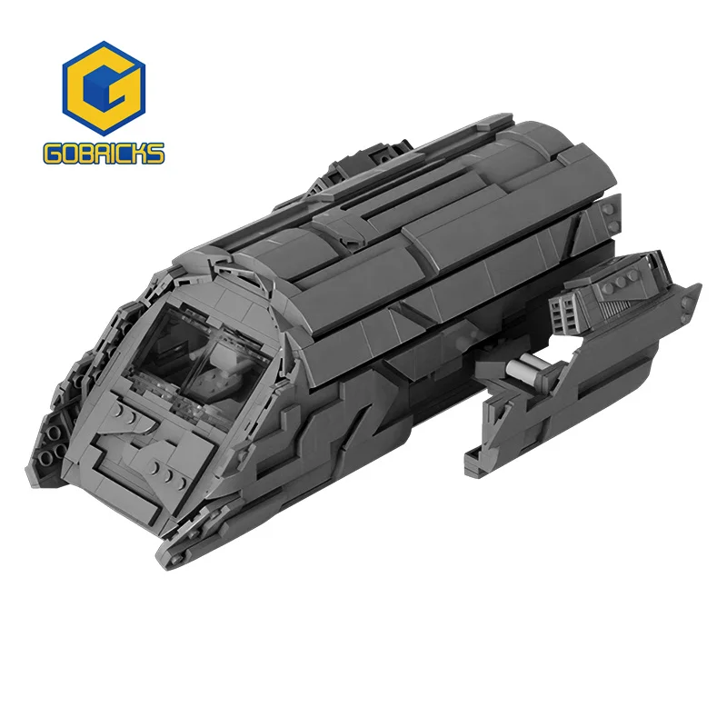 

Gobricks MOC Stargateed Space Movie Puddle Jumper Transport Ship Block Set for Daedalus Atlantised Model Brick Toy Boy Gift