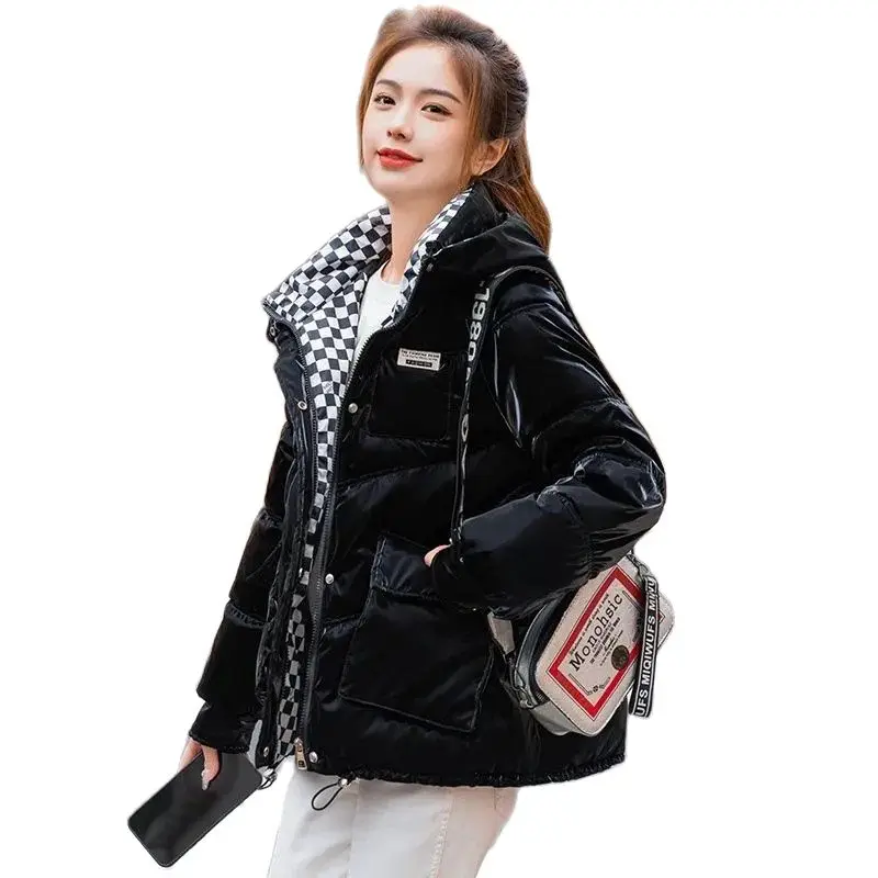 

Avoid Wash Down Cotton-Padded Jacket Female Short Be All-Match Korean Version Thicken Bread Service Winter New Women Coat