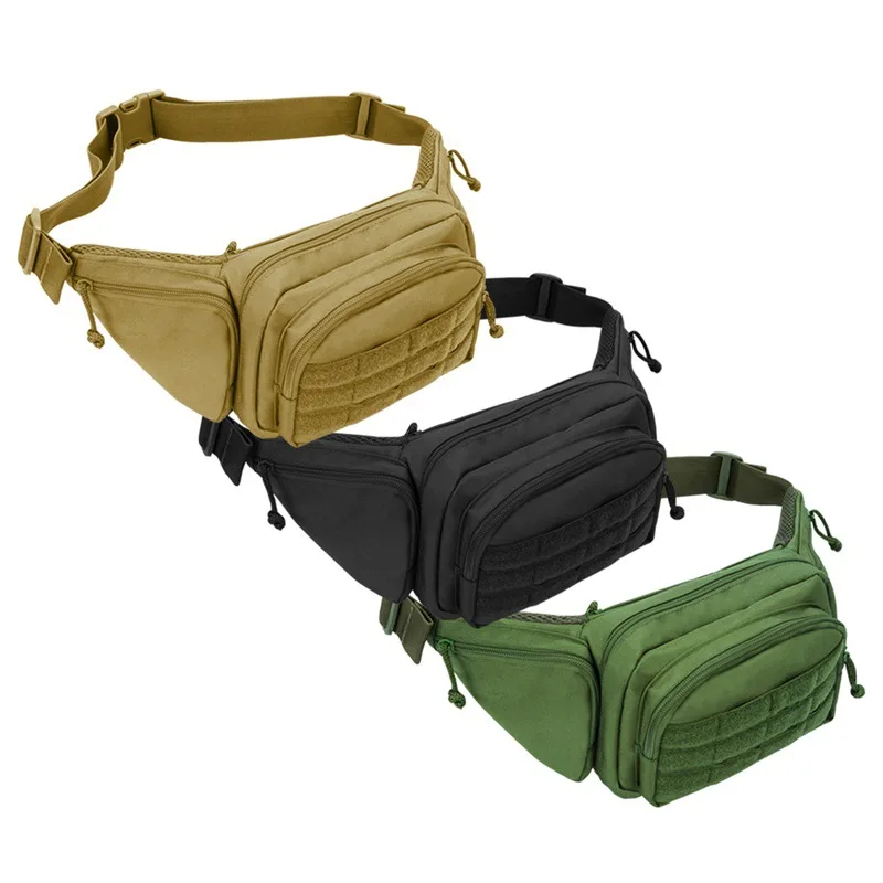 

1pcs Sports Army Military Hunting Climbing Camping Belt Bag Tactical Men Waist Pack Nylon Hiking Phone Pouch Outdoor