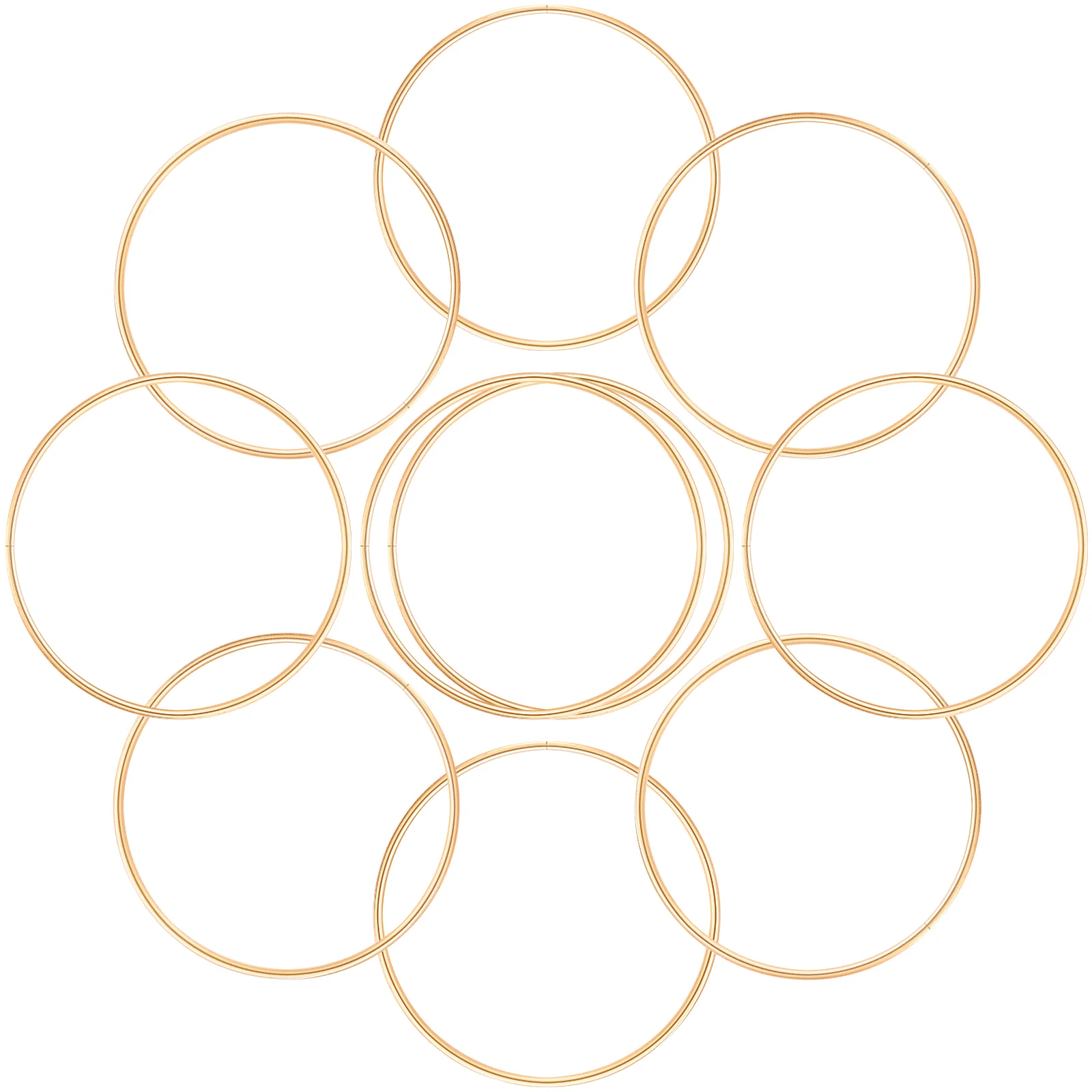 

Metal Wreath Rings Dreamcatcher DIY Craft Circles Round Metal Rings DIY Adornment Accessories 10cm