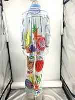 Bohemia Satin Print Loose Two Piece Sets Women Causal Long Sleeve Shirts+Long Wide Leg Pants Female Beach Summer Outfits - Image 6