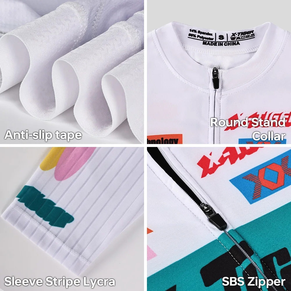 X-Tiger XW-DT-41802 Sommer-Radtrikot-Set für Damen, atmungsaktiv, UV-beständig - Image 3