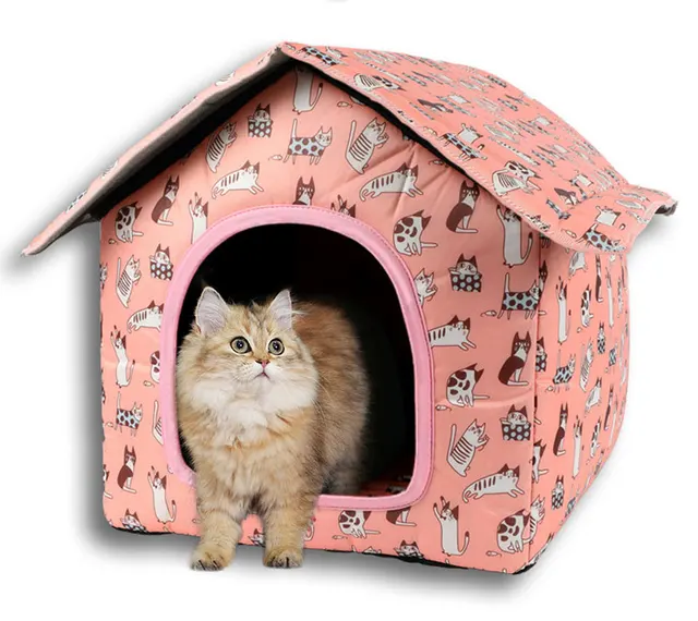 Cuccia Per Gatti Da Esterno Impermeabile E Isolata - Rifugio Per Gatti Selvatici, Spaziosa E Resistente - Foto 5