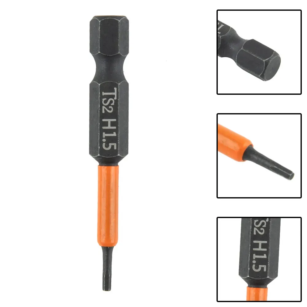 1 Pc Hexagon Screwdriver Bit Quick Change Impact Driver Power Drill Length 50mm H1.5 H3 H4 H5 H6 Professional Hand Tools