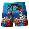 Animal Turtle 3D Printed Short Pants For Men Clothes Casual Hawaiian Sea Animal Beach Shorts Loggerheads Trunks Kids Trousers 3