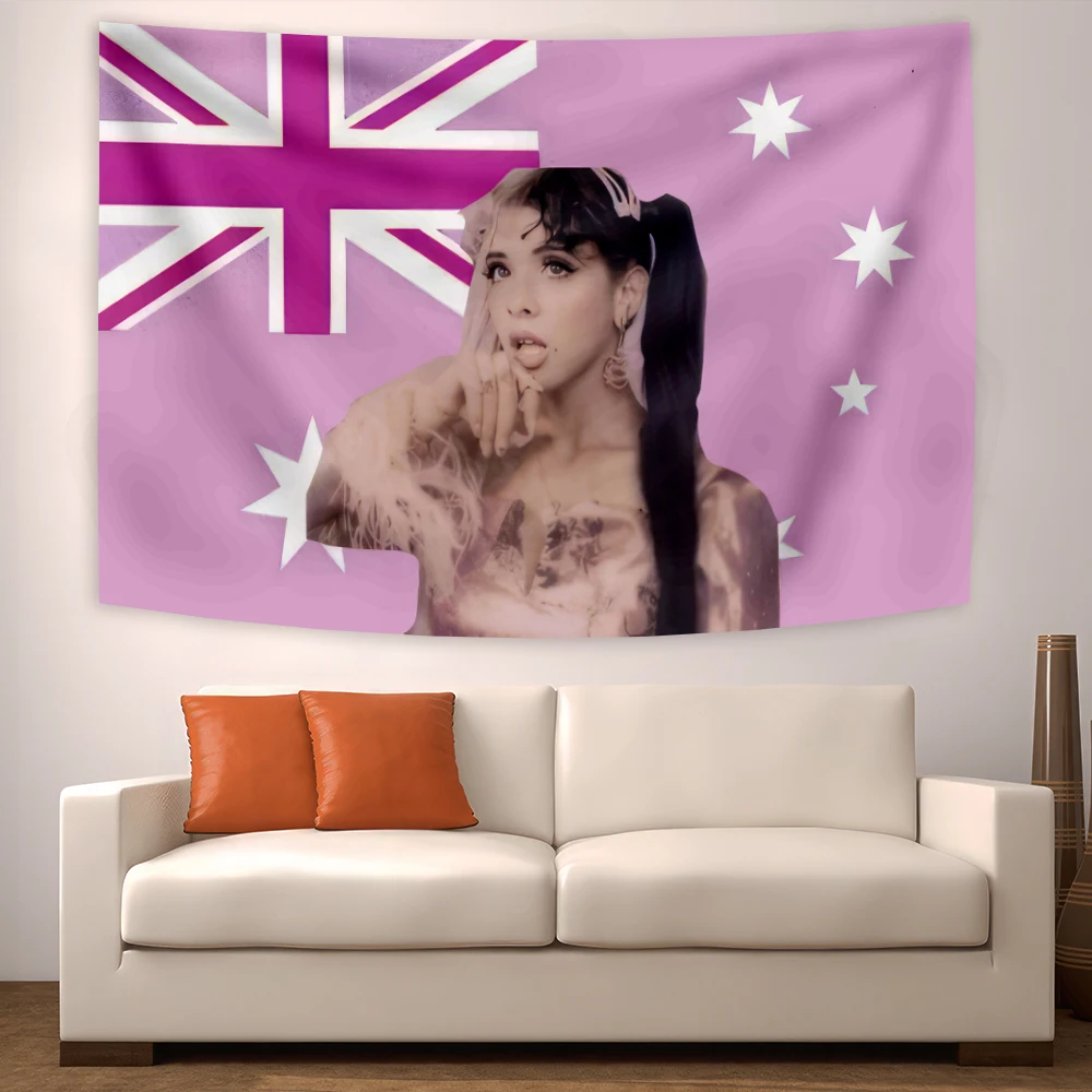 

90x150 Melanie Martinezs Flag Posters Crying Child Tapestry Home Decorating Room Cute Girl