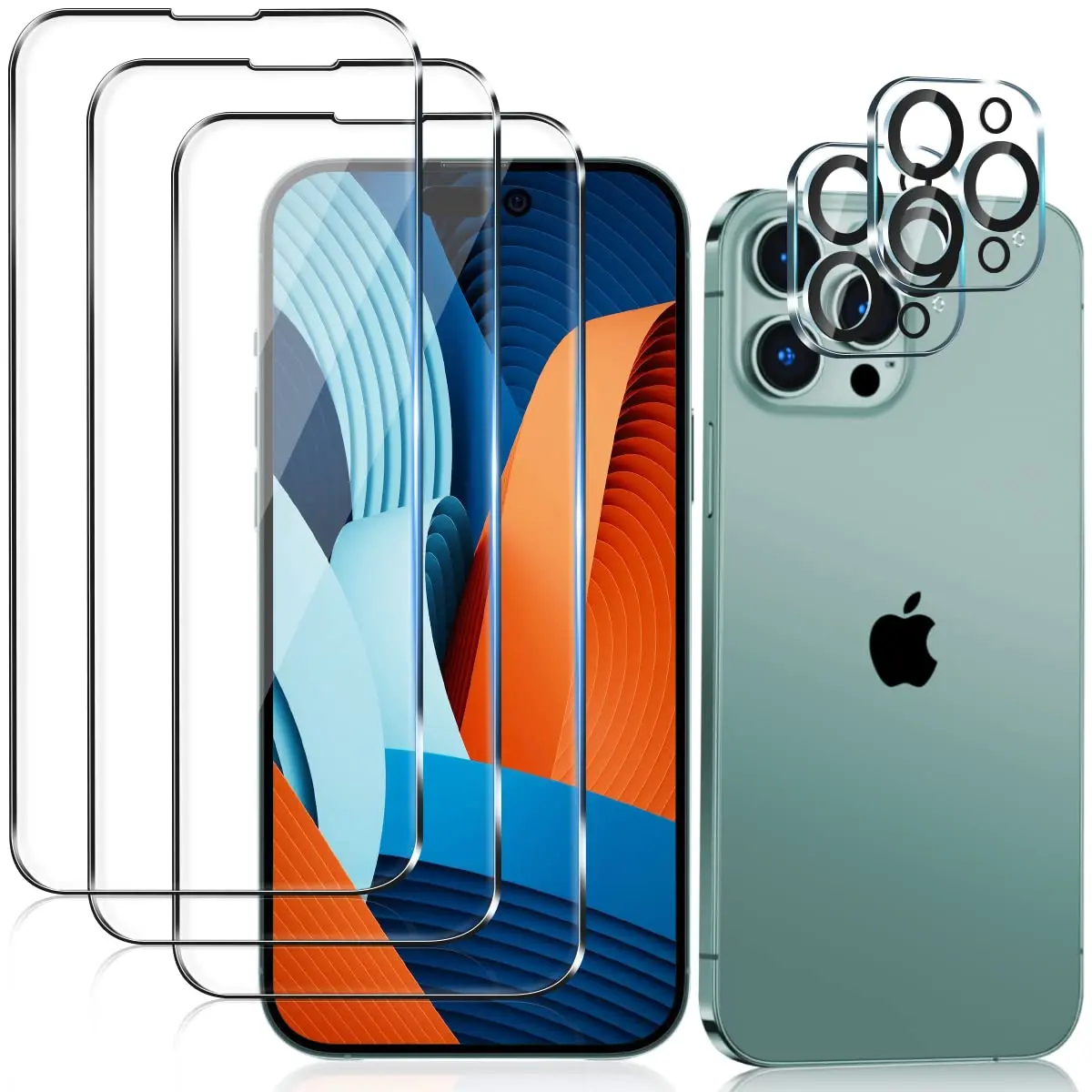 32PackiPhone1514131211ScreenProtectorCameraLensProtector