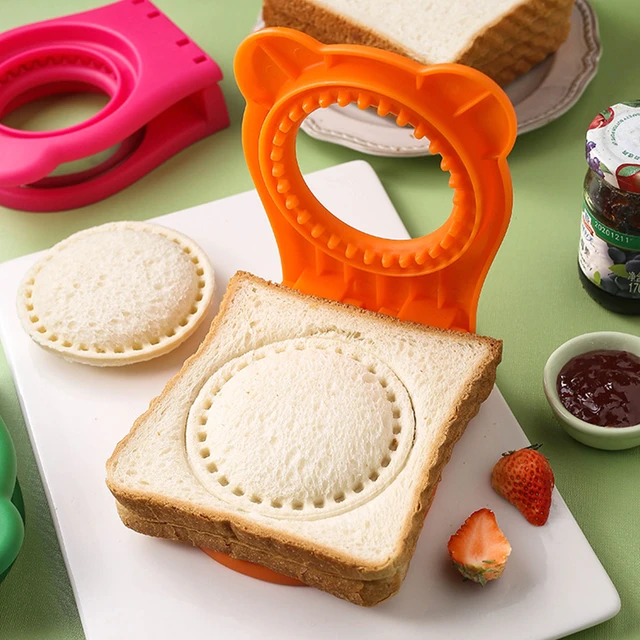 Sandwich Cutter and Sealer for Kids, Stainless Steel Sandwich Cutter and  Sealer Push Type Cutter for Making Sandwiches 