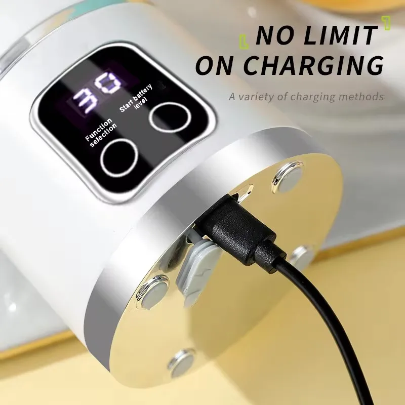 Xiaomi 450ml Fruit Juicer 8 Blades 3 Gears USB Rechargeable Portable Blender Ice Crusher for Shakes and Smoothies Juicer Cup 5