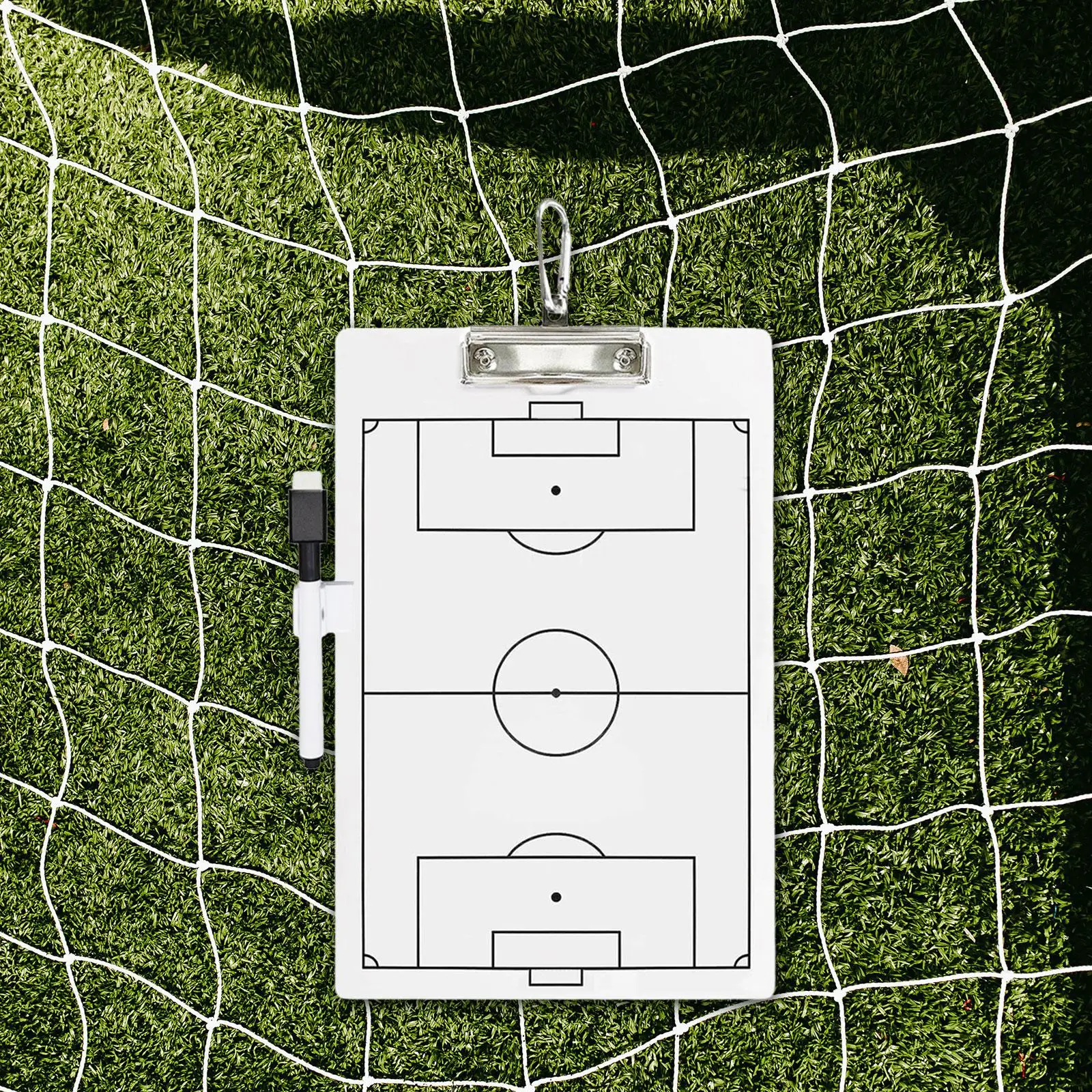 Soccer Coaching Board Football Coaching Board Rewritable with Erasable Pen and Hook Strategy Coaches Marker Whiteboard