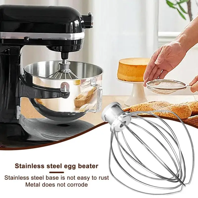 Stainless Steel Wire Whip Kitchen Electric Mixer Accessory For 4.5QT  KitchenAid K45WW Stand Mixer With Whisk Attachment - AliExpress