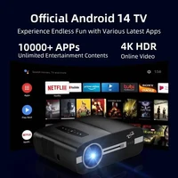 projector Portable 4K UHD HDR10 Home cinema Movie Google TV certified Gaming Outdoor MEMC Dust proof 6