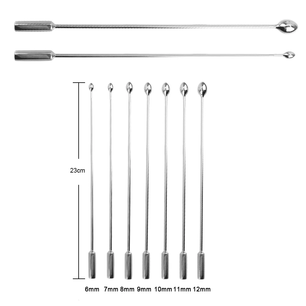 Penis Sex Toys Metal Urethral Catheter Horse Eye Stimulation Male Urethral Dilator Penis Plug Sounding Chastity Device for Men