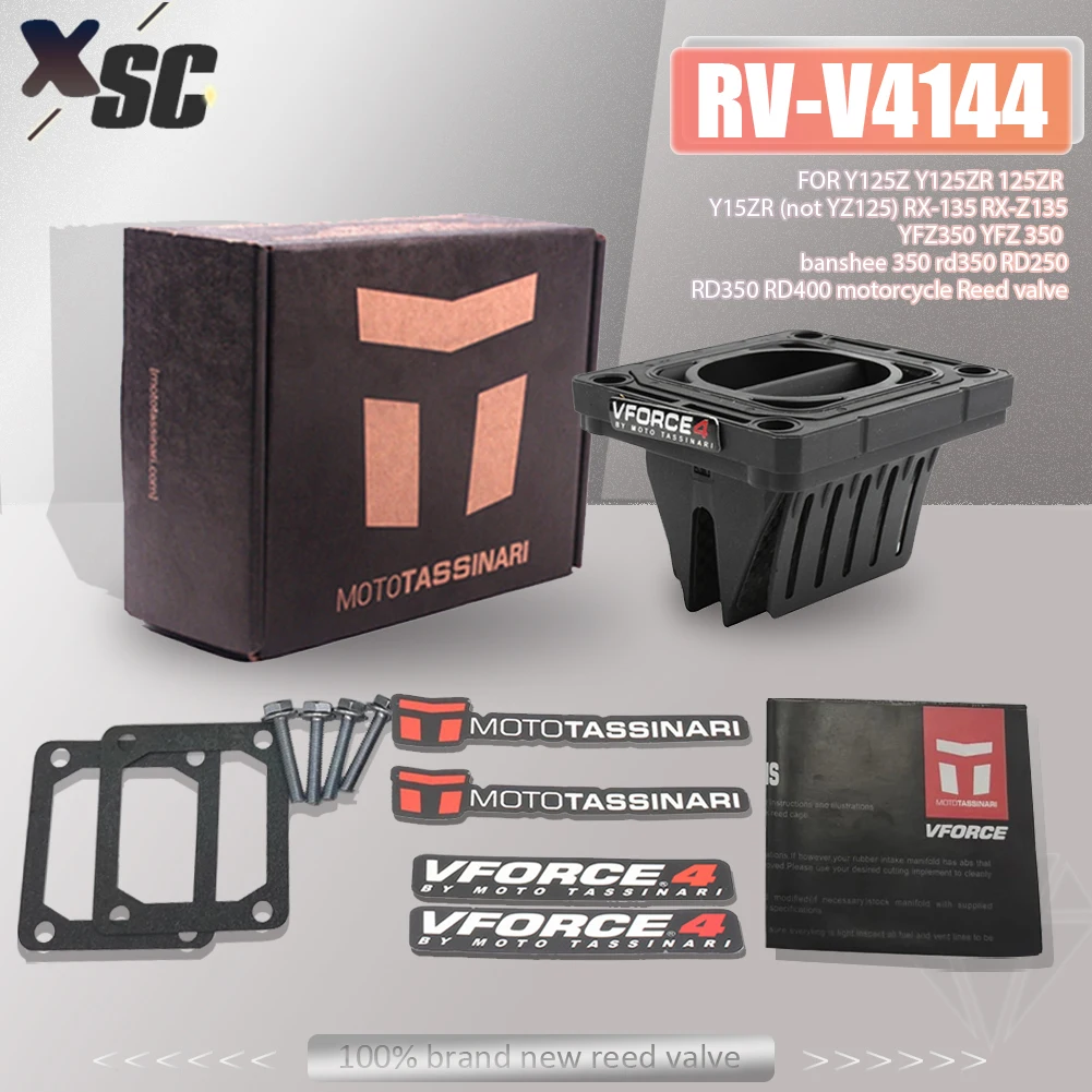 Motorcycle Reed Valve V-Force 4 V4144 Reed Valve Carbon Fiber Kit For ...
